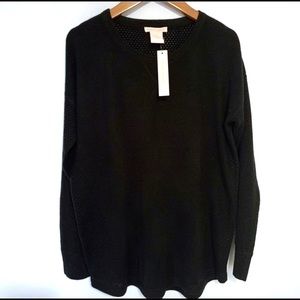 Sweet Romeo Black Sweater Sz M NWT